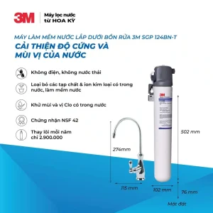 Máy Làm Mềm Nước 3M Gia Đình SGP124BN-T